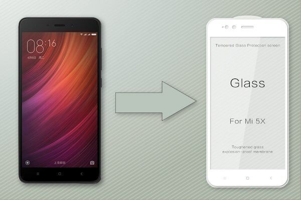Защитное стекло с рамками 2.5D для Xiaomi Mi A1/5X Ainy Full Screen Cover 0.25mm (White/Белый) : отзывы и обзоры - 2