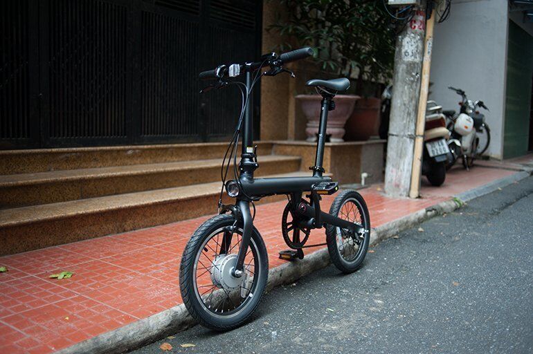Электровелосипед Xiaomi MiJia QiCycle Folding Electric Bike Pro черного цвета