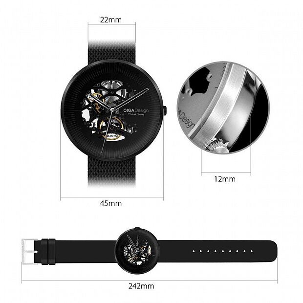 Xiaomi CIGA Design Watch Jia MY Series (Black) - 1