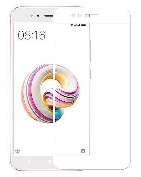 Защитное стекло с рамками для Xiaomi Mi A1/5X (White/Белый) : характеристики и инструкции 