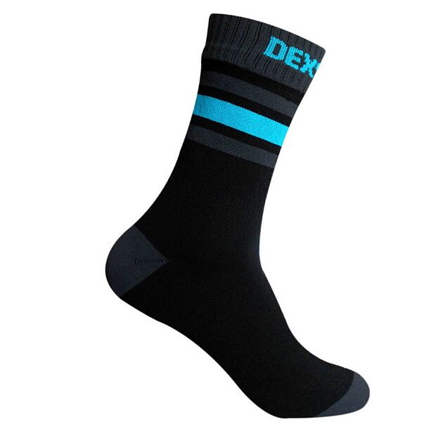 Водонепроницаемые носки DexShell Ultra Dri Sports Socks XL (47-49) с голубой полосой, DS625W-ABXL - 1