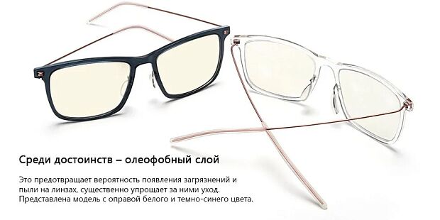 Компьютерные очки Mijia Adult Anti-Blue Goggles Pro (Dark Blue/Темно-синий) - 4