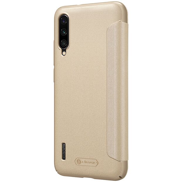 Чехол для Xiaomi Mi A3 / CC9e Nillkin Sparkle Leather Case (Gold/Золотой) - 4
