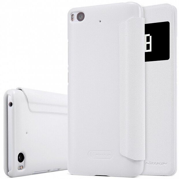 Чехол для Xiaomi Mi 5S Nillkin Sparkle Leather Case (White/Белый) : характеристики и инструкции 