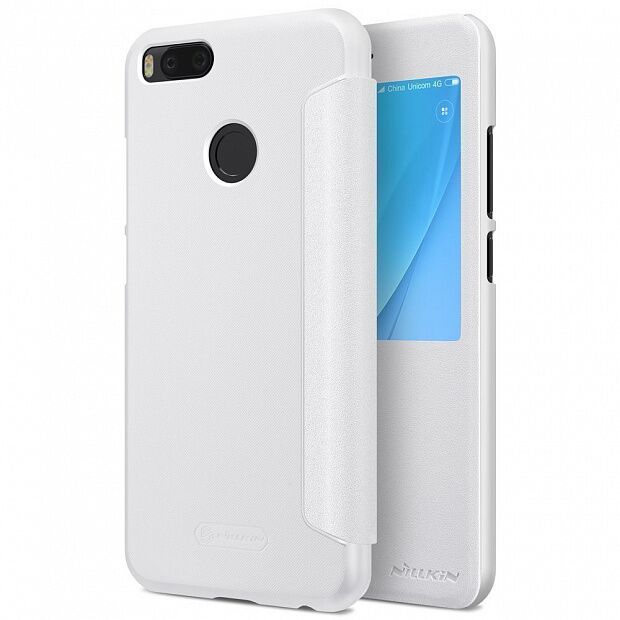 Чехол для Xiaomi Mi A1/5X Nillkin Sparkle Leather Case (White/Белый) : характеристики и инструкции 