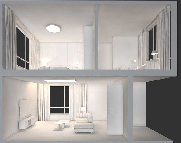 Система потолочного освещения Yeelight ceiling light cover (White/Белый) - 2