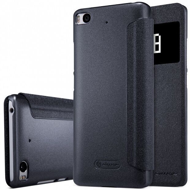 Чехол для Xiaomi Mi 5S Nillkin Sparkle Leather Case (Black/Черный) : характеристики и инструкции 