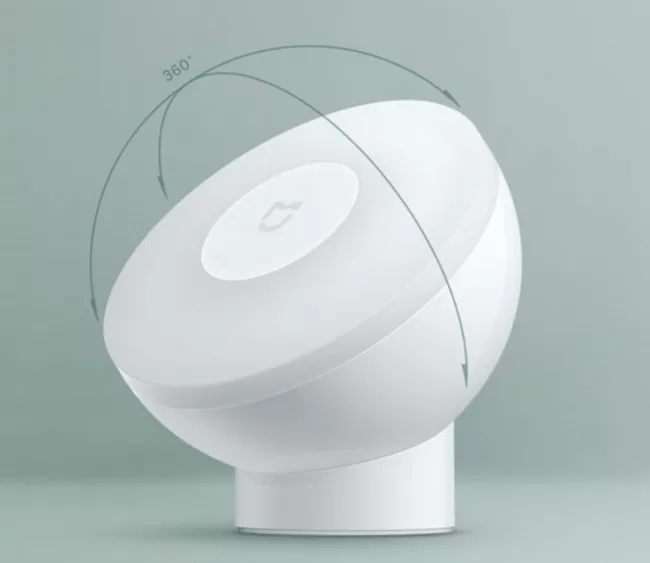 Угол вращения ночника Xiaomi Mijia Night Light 2 Угол вращения корпуса ночника Xiaomi Mijia Night Light 2
