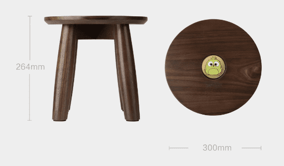 Табурет Xiaomi Home Sketch Black Walnut Bench Angry Birds Series (Yellow/Желтый) - 2