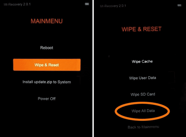 Режим Recovery на смартфоне Xiaomi Меню режима Recovery на телефоне Сяоми