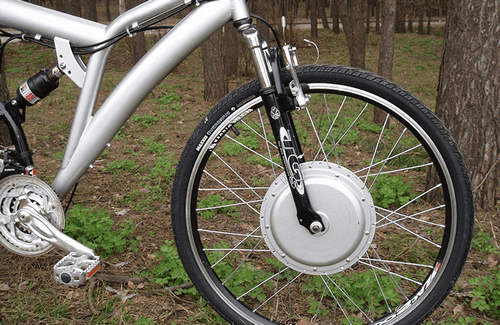 Электровелосипед с передним мотор-колесом