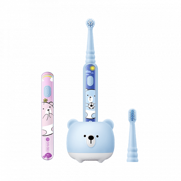 Зубная щетка и комплект Dr.Bei Childrens Sonic Electric Toothbrush K5 (Blue/Голубой) 