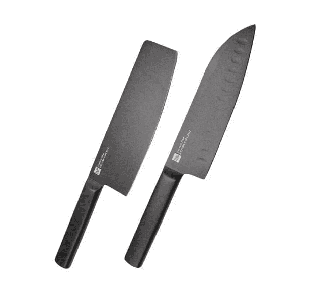 Набор ножей с подставкой HuoHou Heat Knife Set 3 in 1 (Black/Черный) - 4